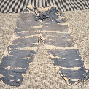 Vintage Havana Gray and Cream Wide Leg Pants- SIZE SMALL!